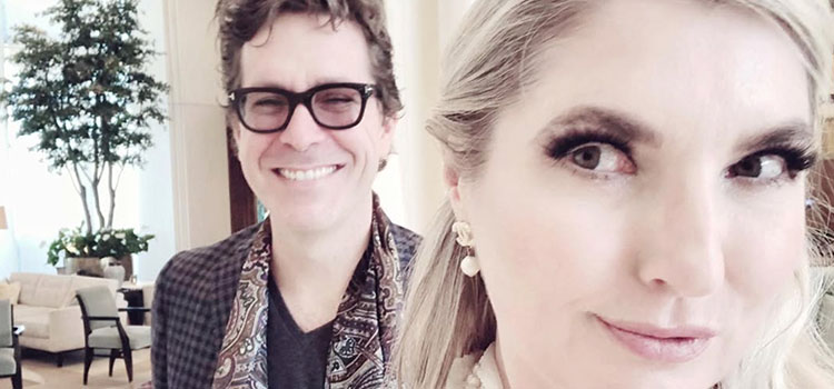 Former literary agent Mark Malatesta with Ingrid Elfver