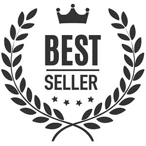 Bestseller List Text with Stars, Crown, and Wreath