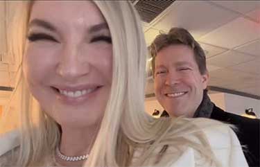 Mark Malatesta with Ingrid Elfver, smiling