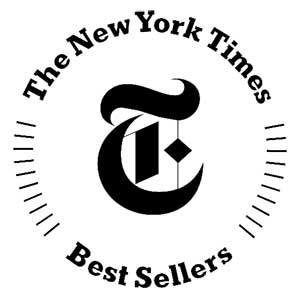 New York Times logo with black text for NYT Bestsellers